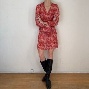 Isabel Marant Etoile Red Silk Dress